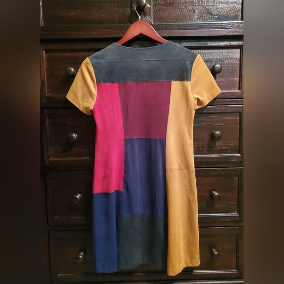 Color block dress with lining - Picture 2 of 2